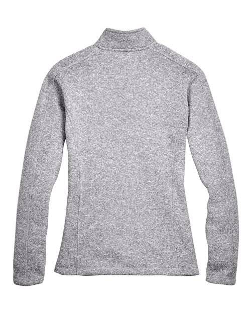 Devon & Jones DG793W, Women's Bristol Full-zip Sweater Fleece Jacket, Grey Heather