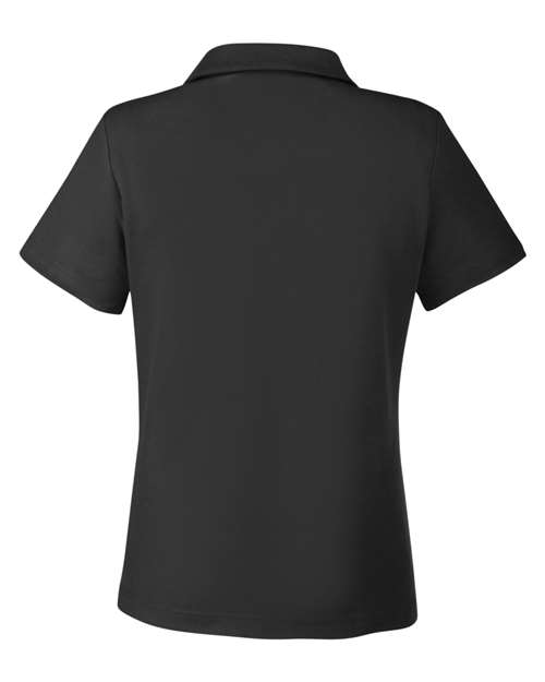 CORE365 CE112W, Women's Fusion Chromasoft Pique Polo, Black