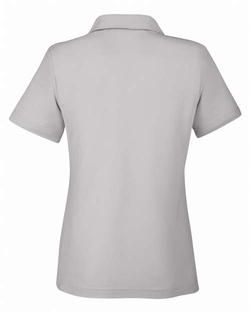 CORE365 CE112W, Women's Fusion Chromasoft Pique Polo, Platinum