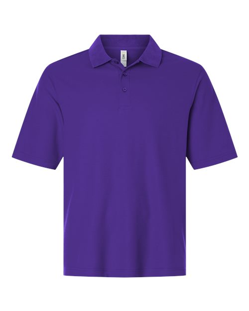CORE365 CE106, Men's Resolve Cvc Performance Pique Polo, Campus Purple