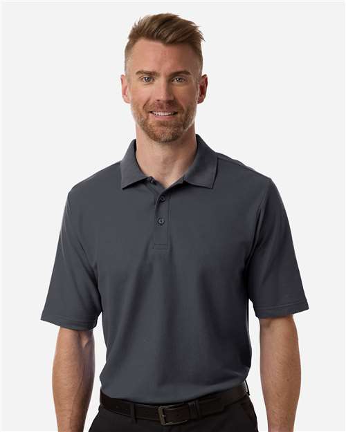Men's Resolve CVC Performance Pique Polo - Carbon -  - 13192