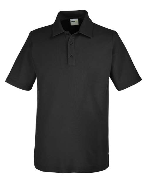 CORE365 CE112, Men's Fusion Chromasoft Pique Polo, Black