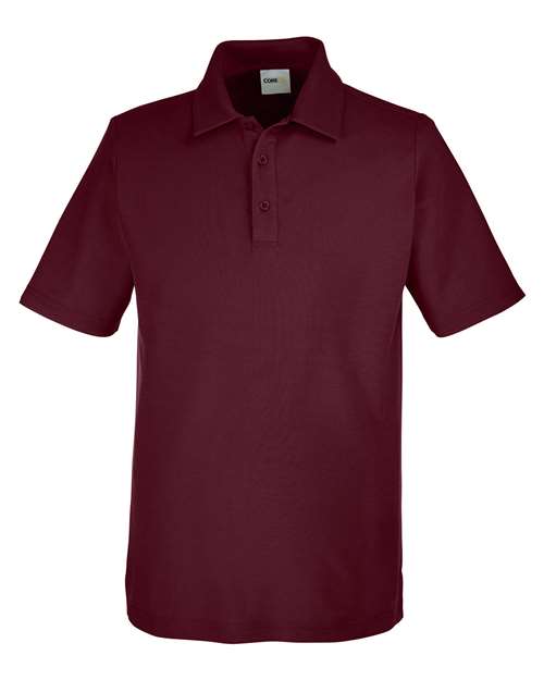 CORE365 CE112, Men's Fusion Chromasoft Pique Polo, Burgundy