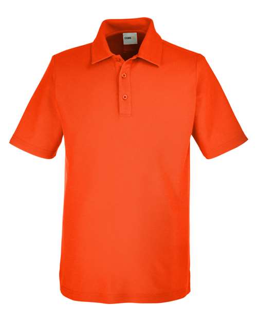 CORE365 CE112, Men's Fusion Chromasoft Pique Polo, Campus Orange