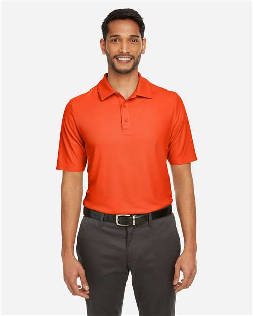 CORE365 CE112, Men's Fusion Chromasoft Pique Polo, Campus Orange