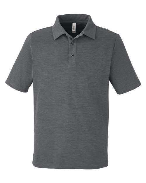 CORE365 CE112, Men's Fusion Chromasoft Pique Polo, Carbon Heather