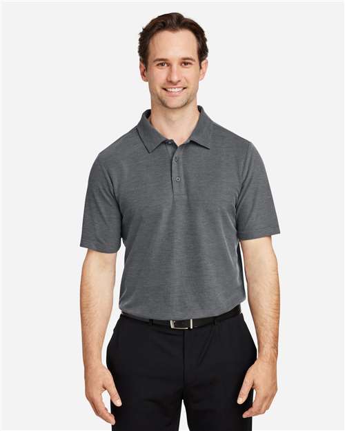 CORE365 CE112, Men's Fusion Chromasoft Pique Polo, Carbon Heather