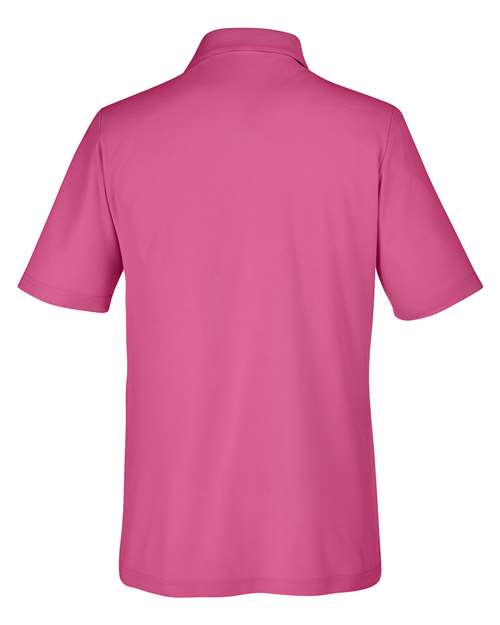 CORE365 CE112, Men's Fusion Chromasoft Pique Polo, Charity Pink