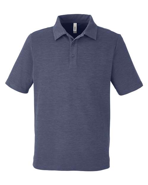 CORE365 CE112, Men's Fusion Chromasoft Pique Polo, Classic Navy Heather