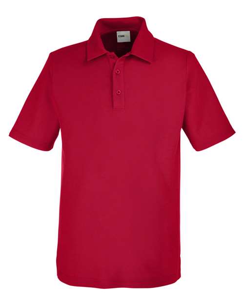 CORE365 CE112, Men's Fusion Chromasoft Pique Polo, Classic Red