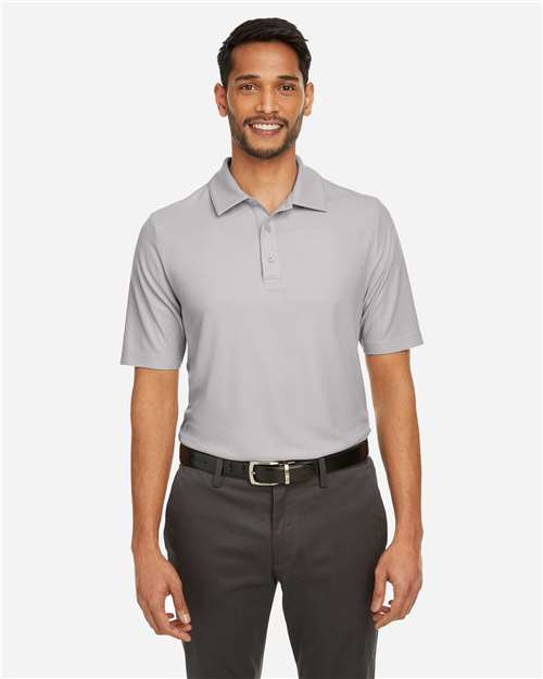 CORE365 CE112, Men's Fusion Chromasoft Pique Polo, Platinum