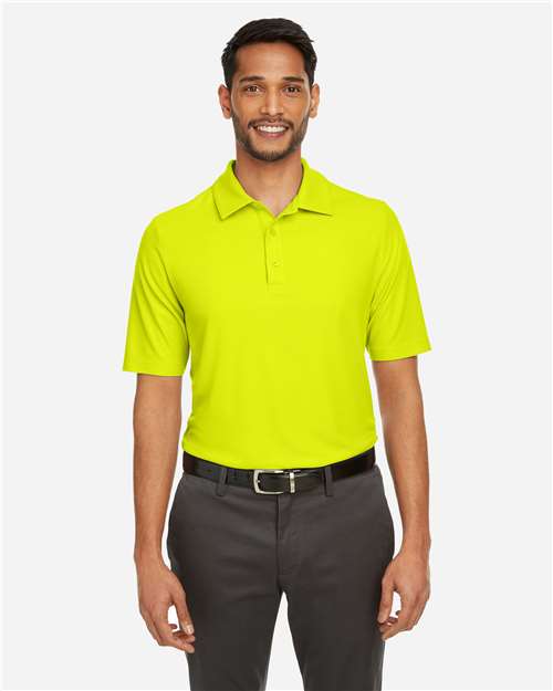CORE365 CE112, Men's Fusion Chromasoft Pique Polo, Safety Yellow