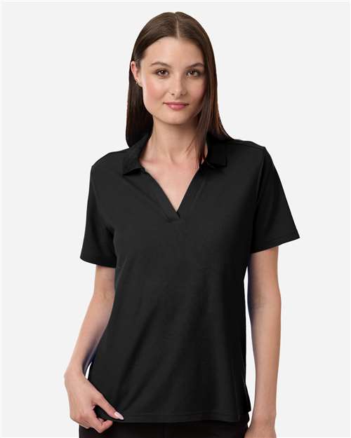 CORE365 CE106W, Women's Resolve Cvc Performance Pique Polo, Black