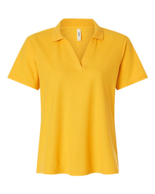 CORE365 CE106W, Women's Resolve Cvc Performance Pique Polo, Campus Gold