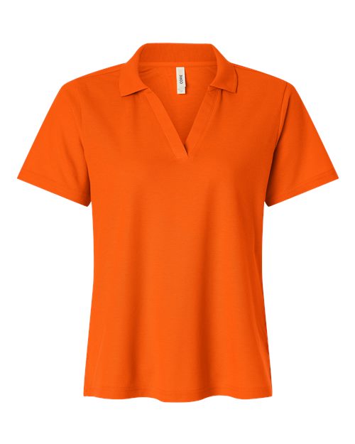 CORE365 CE106W, Women's Resolve Cvc Performance Pique Polo, Campus Orange