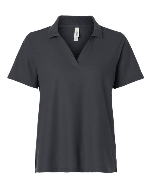 CORE365 CE106W, Women's Resolve Cvc Performance Pique Polo, Carbon