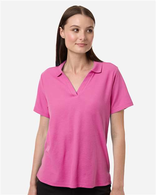 CORE365 CE106W, Women's Resolve Cvc Performance Pique Polo, Charity Pink