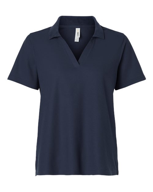 CORE365 CE106W, Women's Resolve Cvc Performance Pique Polo, Classic Navy