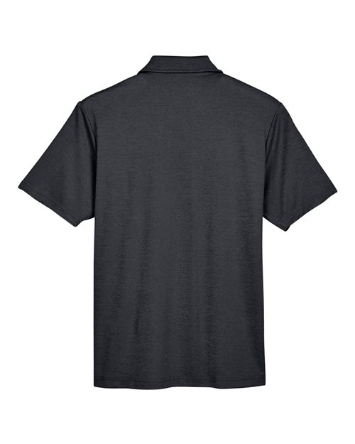 Devon & Jones DG22, Men's Crownlux Performance Address Mélange Polo, Black Melange