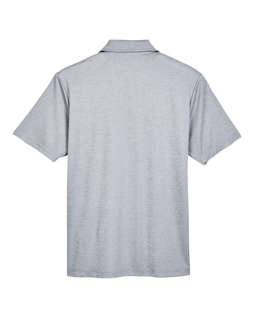 Devon & Jones DG22, Men's Crownlux Performance Address Mélange Polo, Grey Melange