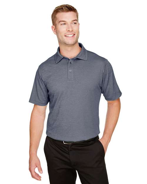 Men's CrownLux Performance® Address Mélange Polo - - 13196 Navy Heather 2025 Polo Guide 2025 Polo Guide Uniforms 2025 Polo Guide Uniforms - Corporate & Business 4-4.9 oz 645B2 AB Exclusive Brands CA New ab Devon & Jones DG22 Mens & Unisex Mesh Moisture-Management New AB Performance Polos Polos & Knits Polyester - 100% S&S Exclusive Brands Short Sleeves Side Seams Sport Shirts Sun/UV Protection Tops