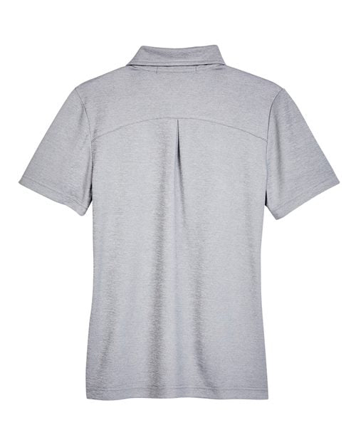 Devon & Jones DG22W, Women's Crownlux Performance Address Melange Polo, Grey Melange