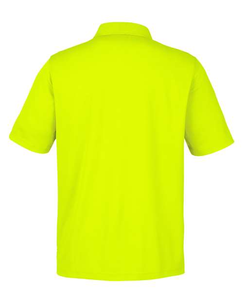 CORE365 CE104, Men's Market Snag Protect Mesh Polo, Safety Yellow