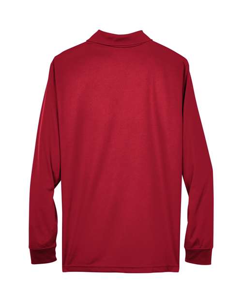 CORE365 88192, Men's Pinnacle Performance Long Sleeve Piqué Polo, Classic Red