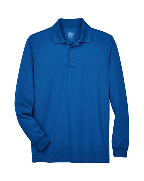 CORE365 88192, Men's Pinnacle Performance Long Sleeve Piqué Polo, True Royal