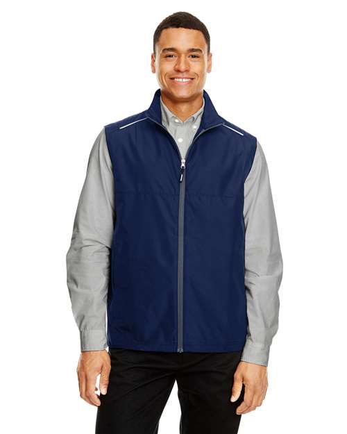 Men's Techno Lite Unlined Vest - - 13204 Classic Navy 2-2.9 oz 301A7 AB Exclusive Brands Activewear Adjustable CA New ab CE703 CORE365 Drawstring Explore Corporate Explore Corporate Outings & Events Explore Corporate Team Building Full-Zips Jackets Mens & Unisex New AB Outerwear Pockets Polyester - 100% S&S Exclusive Brands Sleeveless Vests Water Resistant Zips