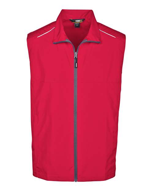 CORE365 CE703, Men's Techno Lite Unlined Vest, Classic Red