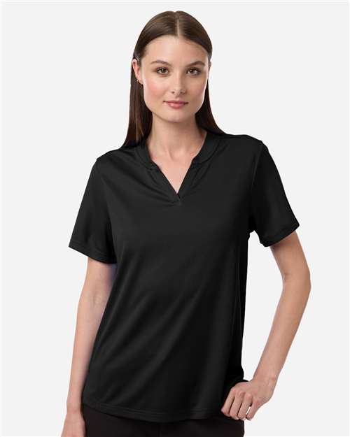 CORE365 CE108W, Women's Nova Performance Pique Polo, Black
