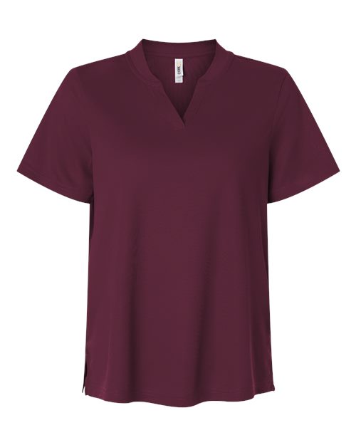 CORE365 CE108W, Women's Nova Performance Pique Polo, Burgundy