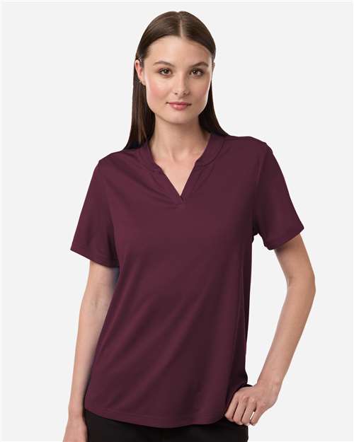 CORE365 CE108W, Women's Nova Performance Pique Polo, Burgundy
