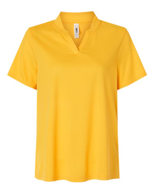 CORE365 CE108W, Women's Nova Performance Pique Polo, Campus Gold