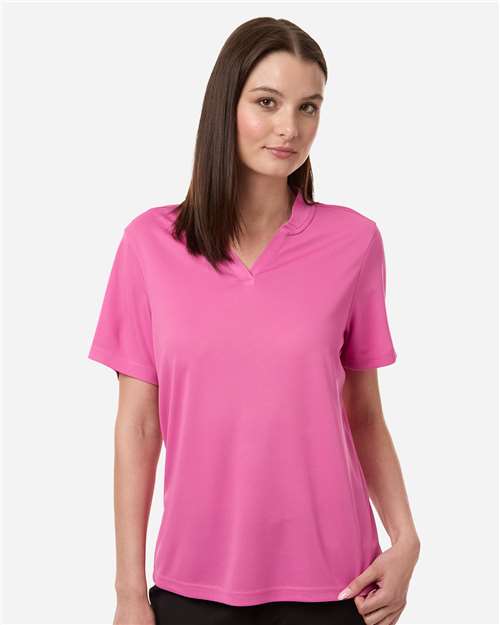 CORE365 CE108W, Women's Nova Performance Pique Polo, Charity Pink
