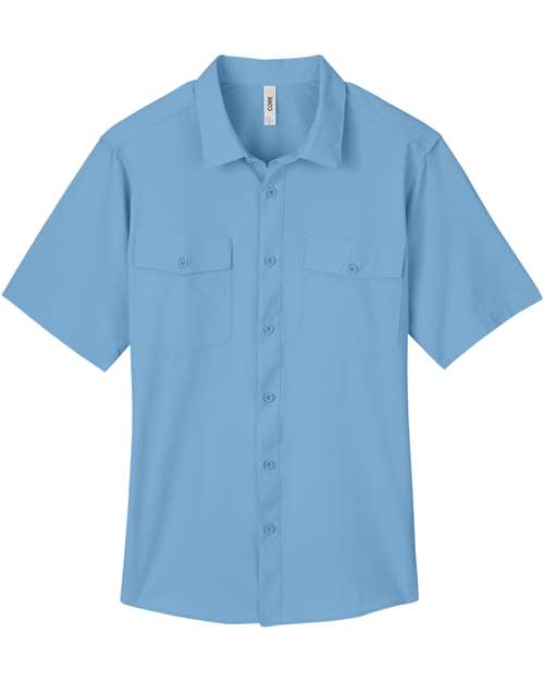 CORE365 CE510, Men's Ultra Uvp Marina Shirt, Columbia Blue