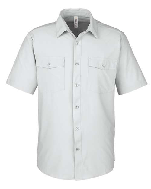 CORE365 CE510, Men's Ultra Uvp Marina Shirt, Platinum