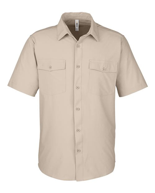 CORE365 CE510, Men's Ultra Uvp Marina Shirt, Stone