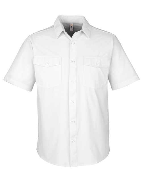 CORE365 CE510, Men's Ultra Uvp Marina Shirt, White