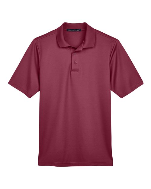 Devon & Jones DG20, Men's Crownlux Performance Plaited Polo, Burgundy