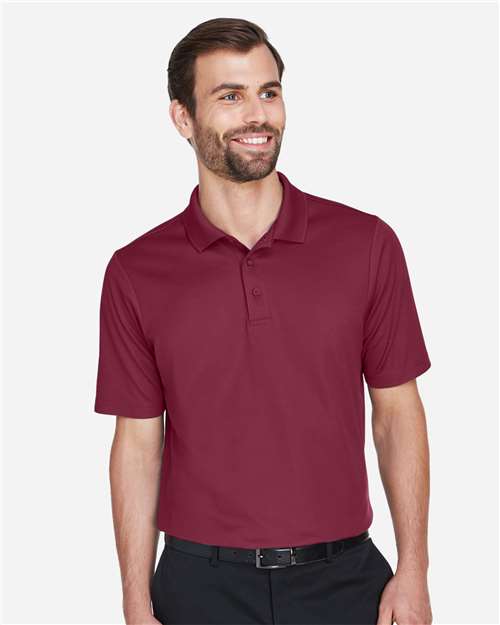 Devon & Jones DG20, Men's Crownlux Performance Plaited Polo, Burgundy