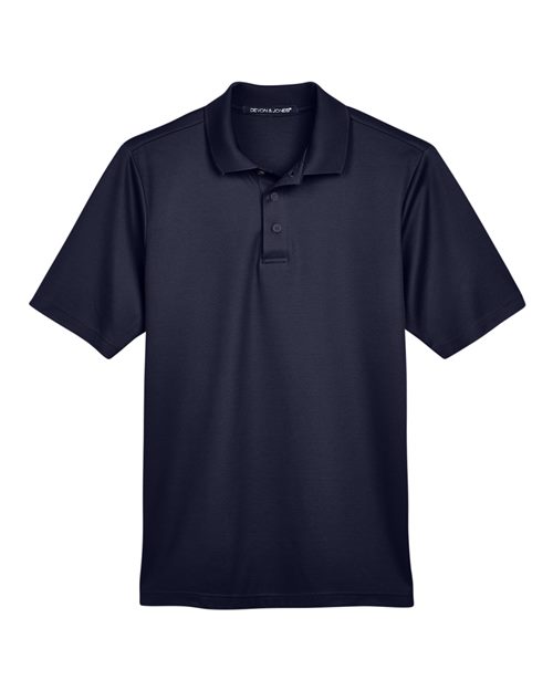 Devon & Jones DG20, Men's Crownlux Performance Plaited Polo, Navy