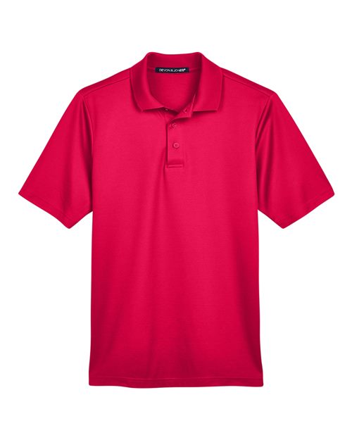 Devon & Jones DG20, Men's Crownlux Performance Plaited Polo, Red