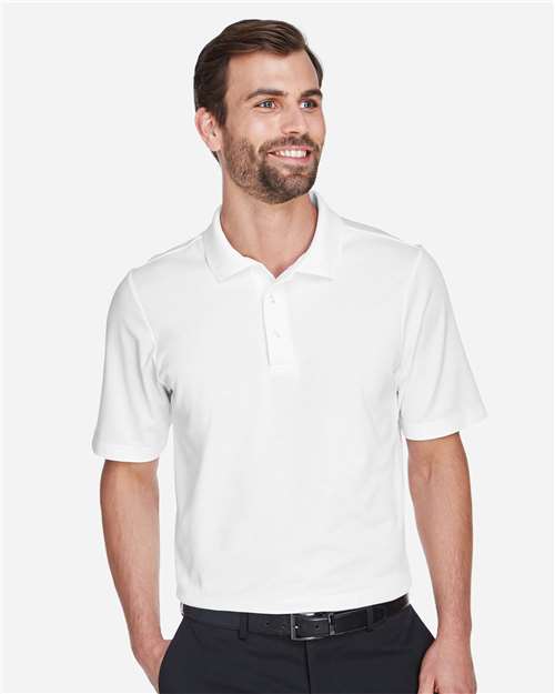 Devon & Jones DG20, Men's Crownlux Performance Plaited Polo, White
