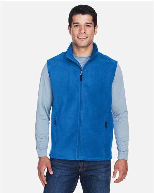 Men's Journey Fleece Vest - - 13209 True Royal 235A7 7-7.9 oz 88191 AB Exclusive Brands CA New ab CORE365 Fleece Full-Zips Media Pocket Mens & Unisex New AB Outerwear Pockets Polyester - 100% S&S Exclusive Brands Sleeveless Vests Zips