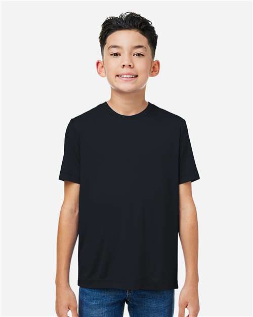 CORE365 CE10Y, Youth Capital Performance T-shirt, Black
