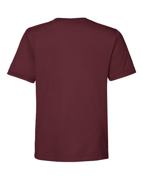 CORE365 CE10Y, Youth Capital Performance T-shirt, Burgundy