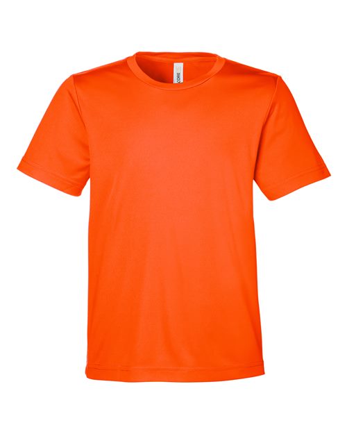 CORE365 CE10Y, Youth Capital Performance T-shirt, Campus Orange
