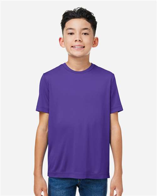 CORE365 CE10Y, Youth Capital Performance T-shirt, Campus Purple